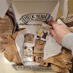 New in box Outlaw soap, deodorant, solid cologne